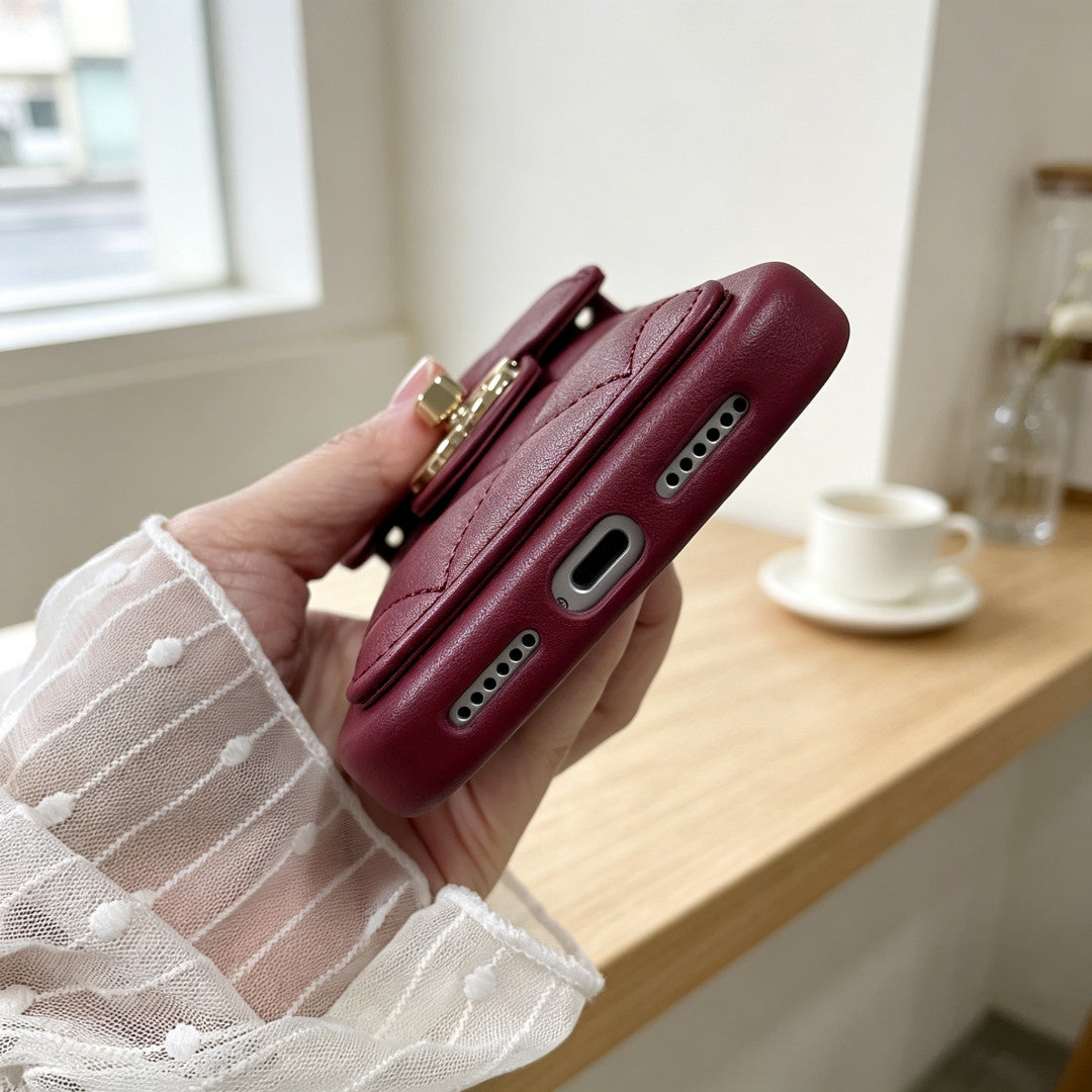 ❤️3D Quilted Crossbody Phone Case with Chain Strap