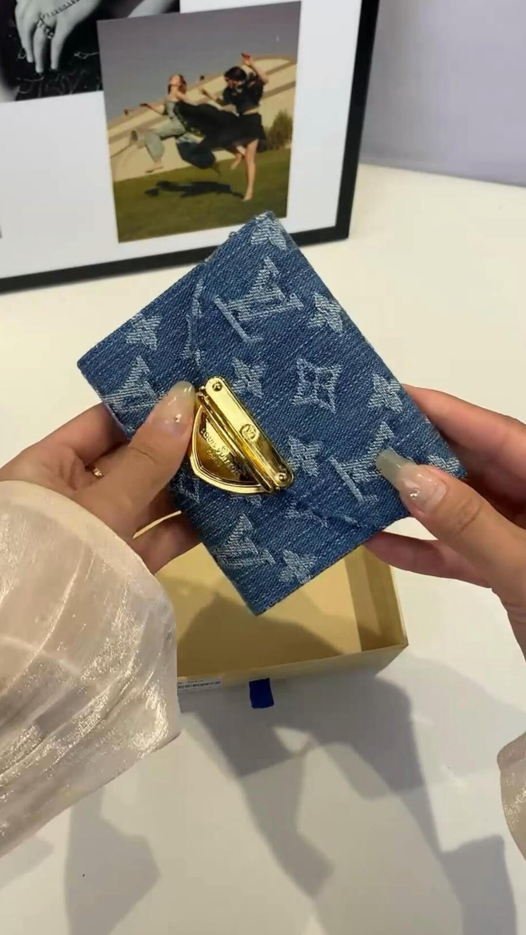 Luxury Classic Print Mini Top Handle Bag