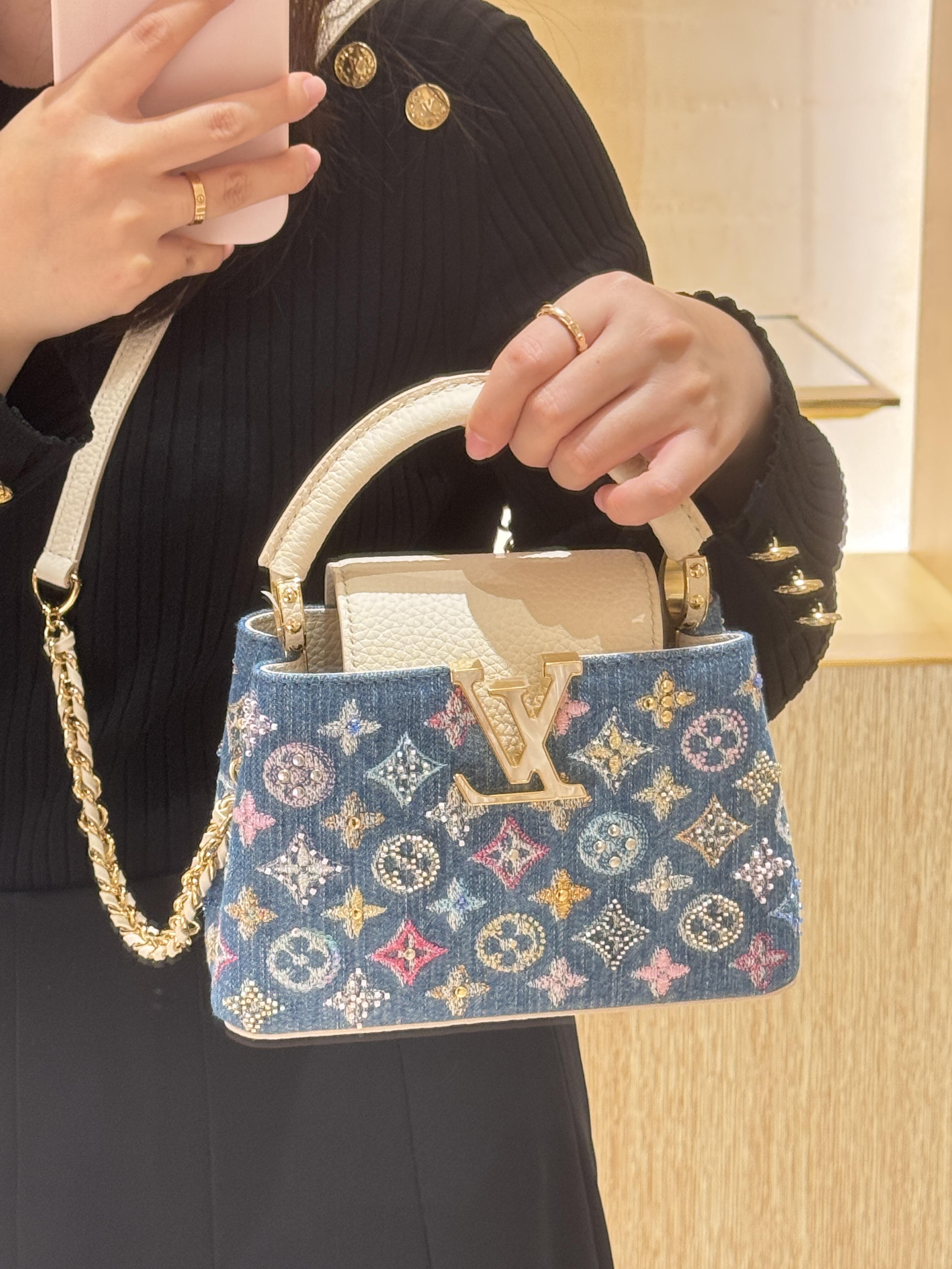 Luxury Classic Print Mini Top Handle Bag