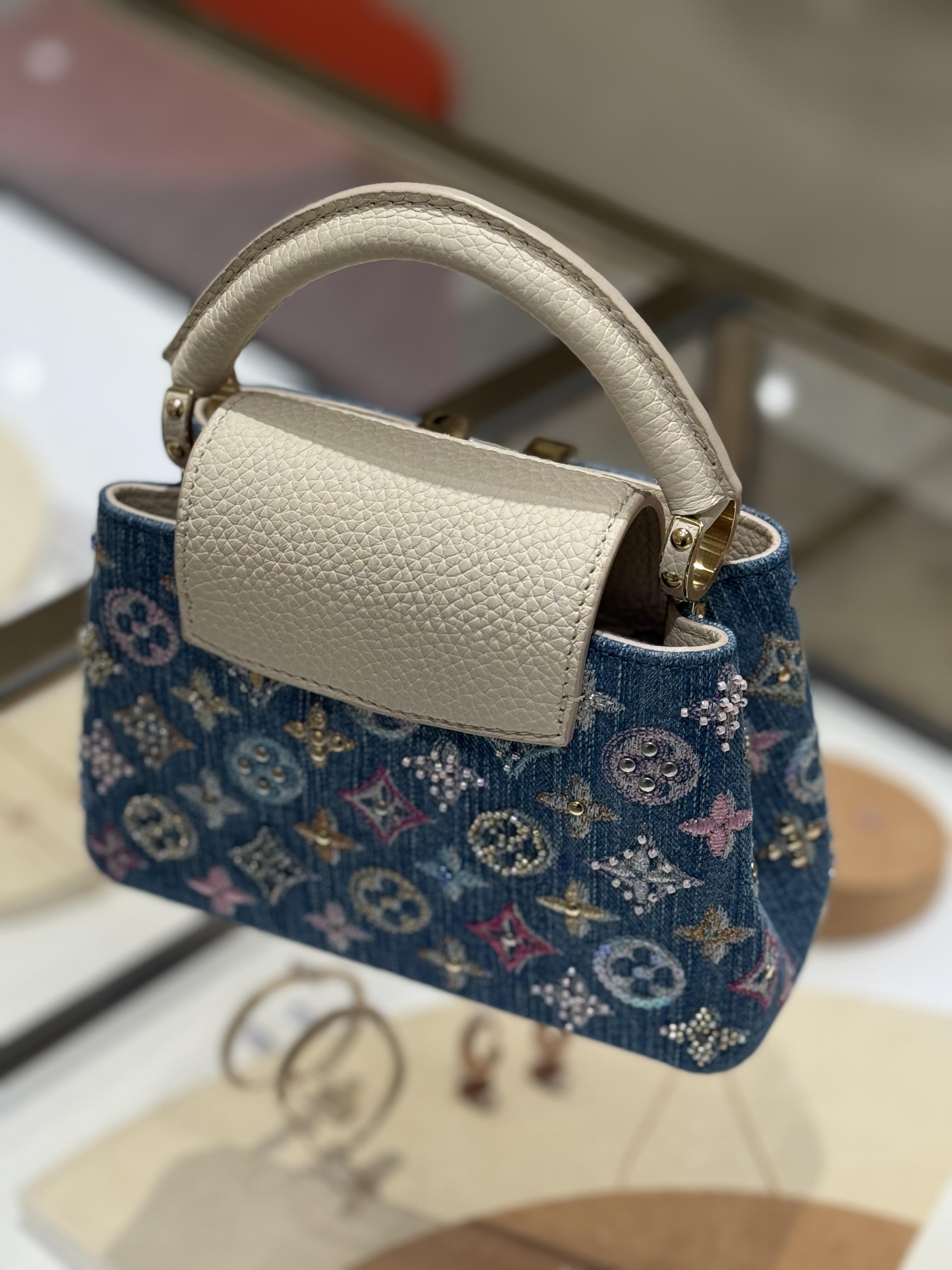 Luxury Classic Print Mini Top Handle Bag