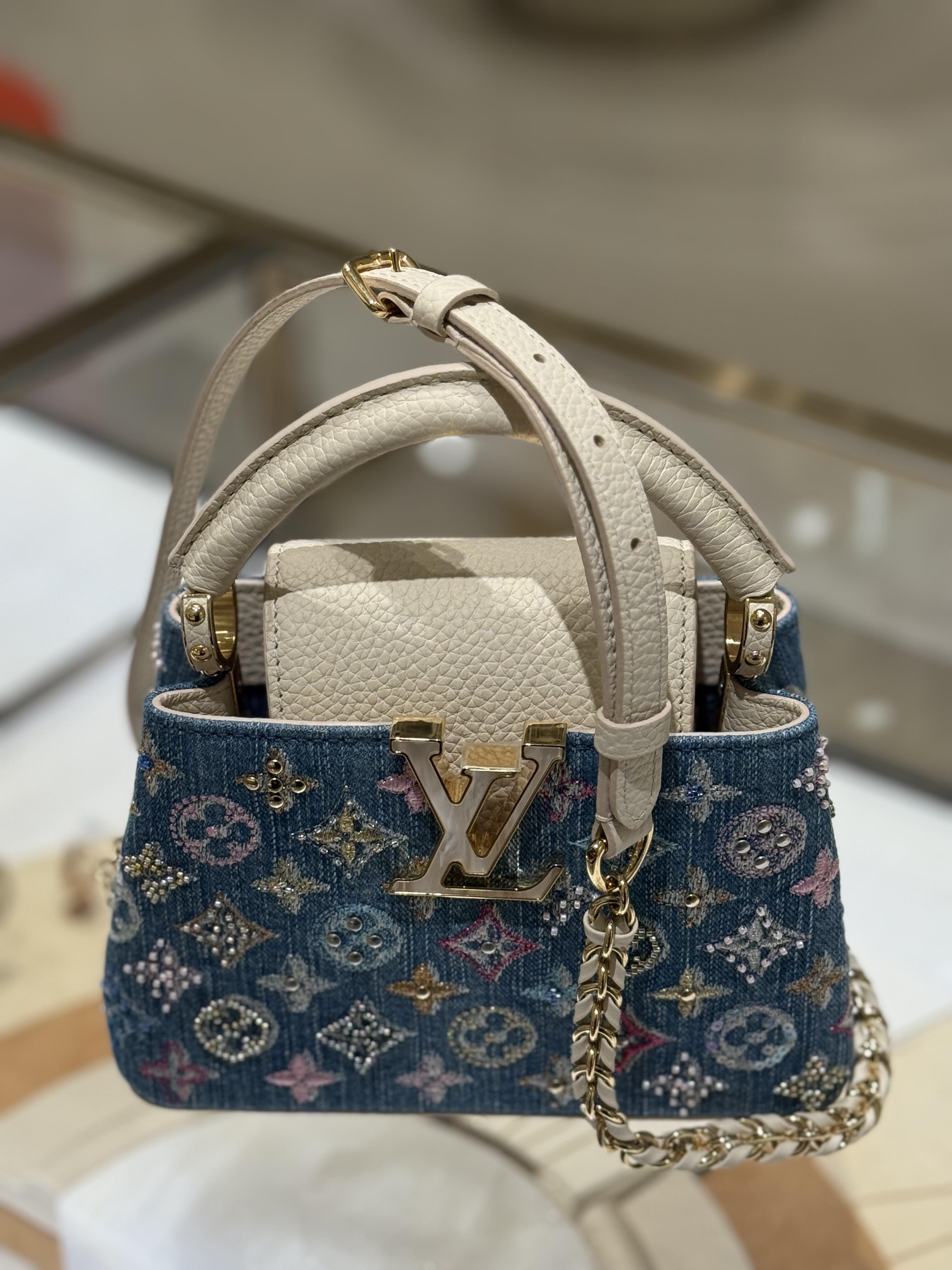 Luxury Classic Print Mini Top Handle Bag