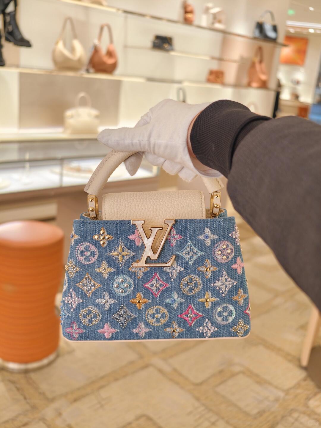 Luxury Classic Print Mini Top Handle Bag