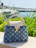Luxury Classic Print Mini Top Handle Bag