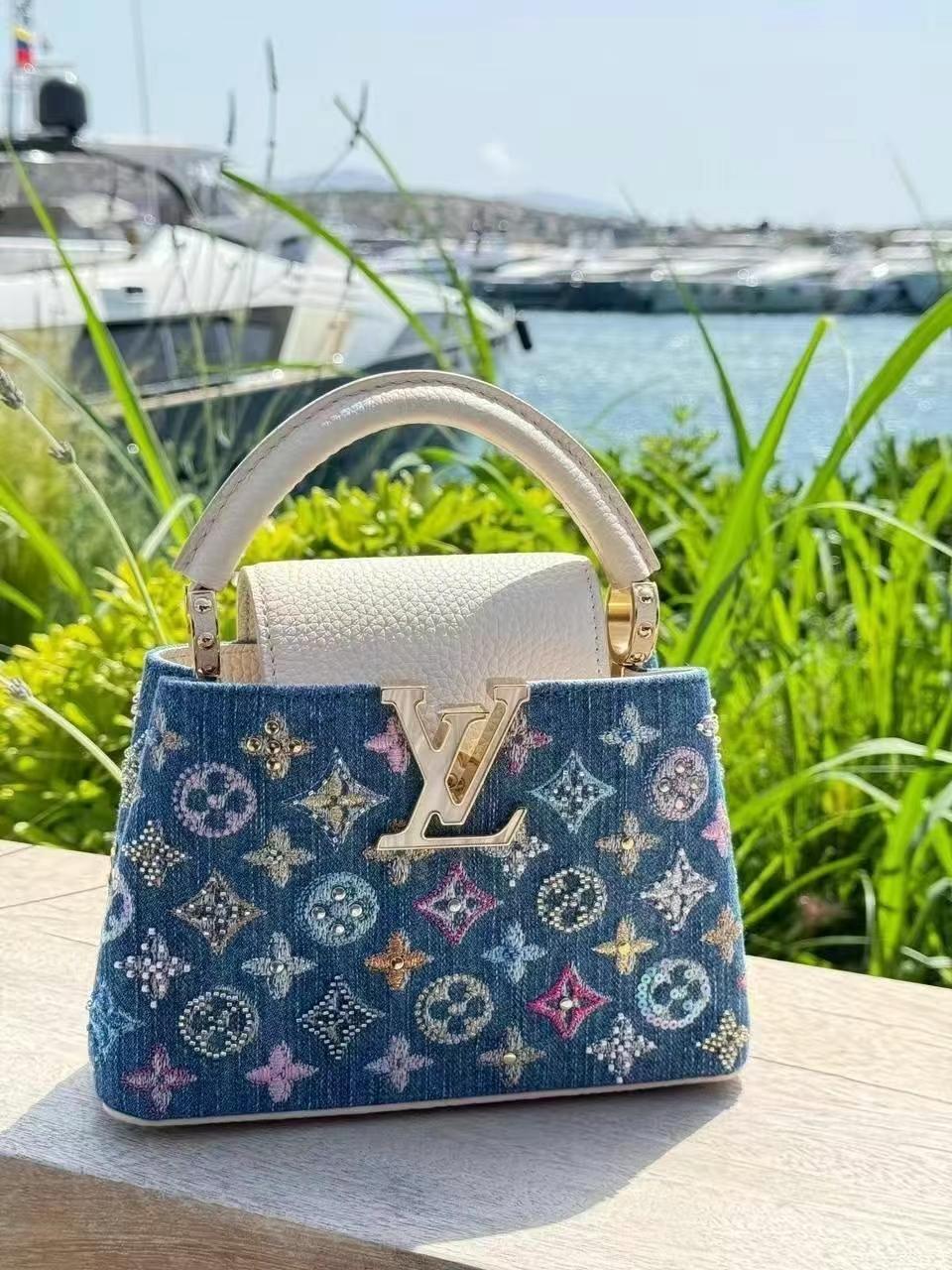 Luxury Classic Print Mini Top Handle Bag