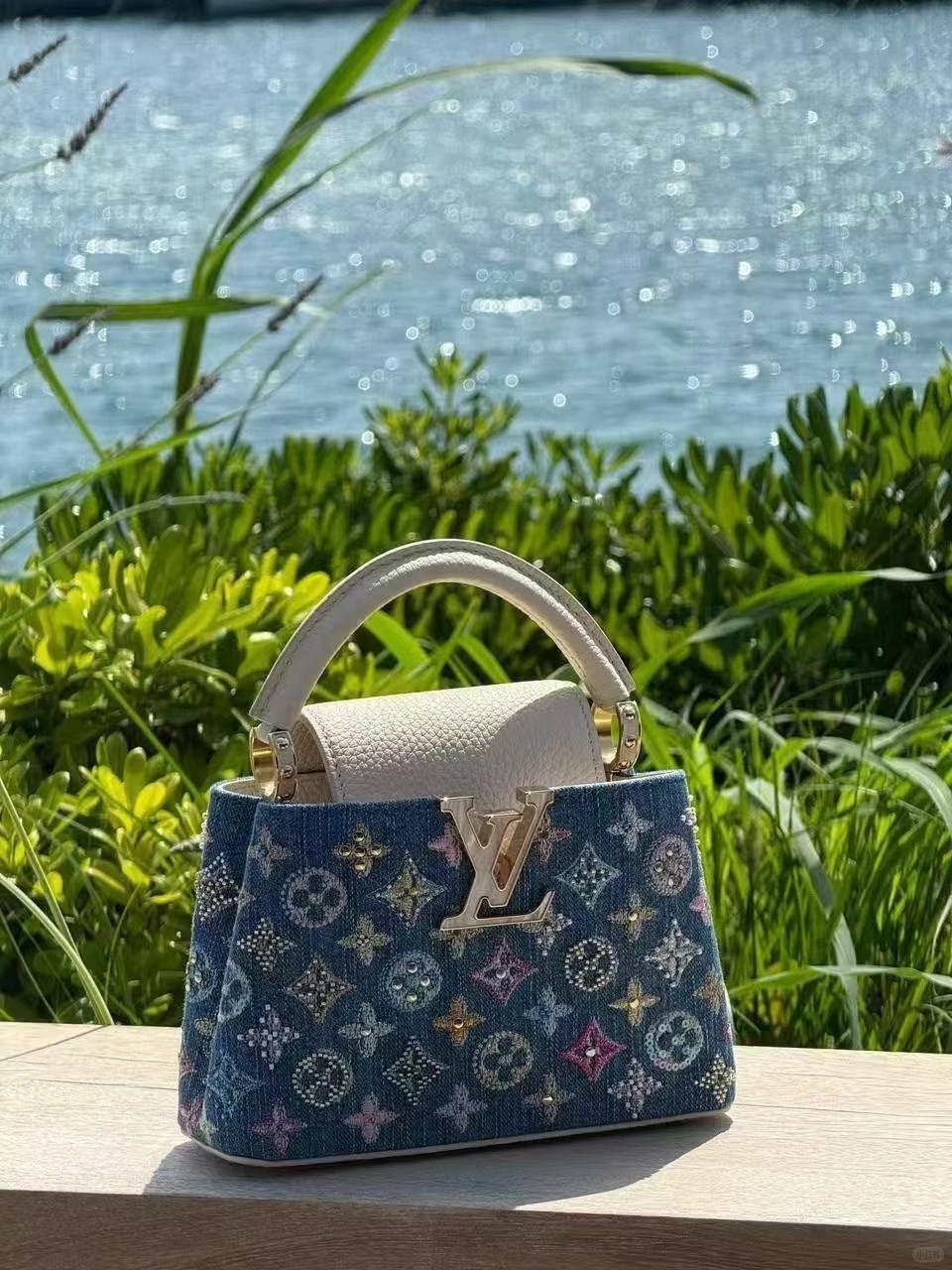 Luxury Classic Print Mini Top Handle Bag