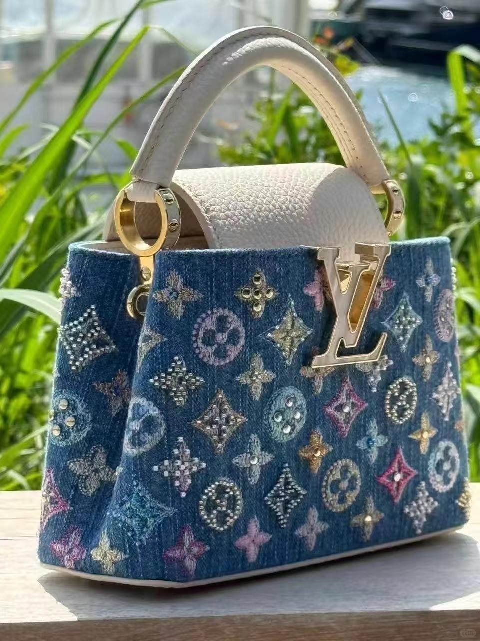 Luxury Classic Print Mini Top Handle Bag