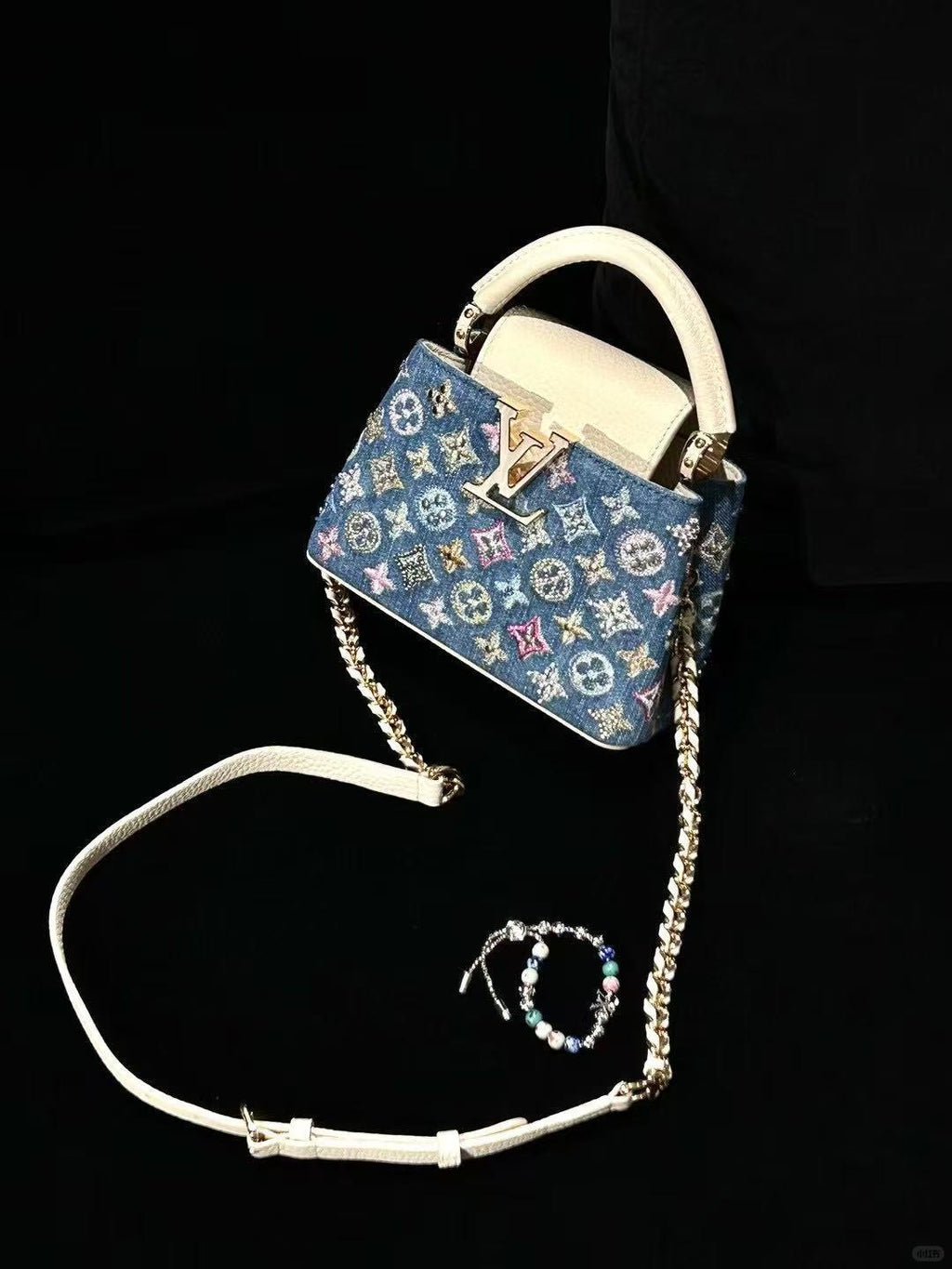 Luxury Classic Print Mini Top Handle Bag