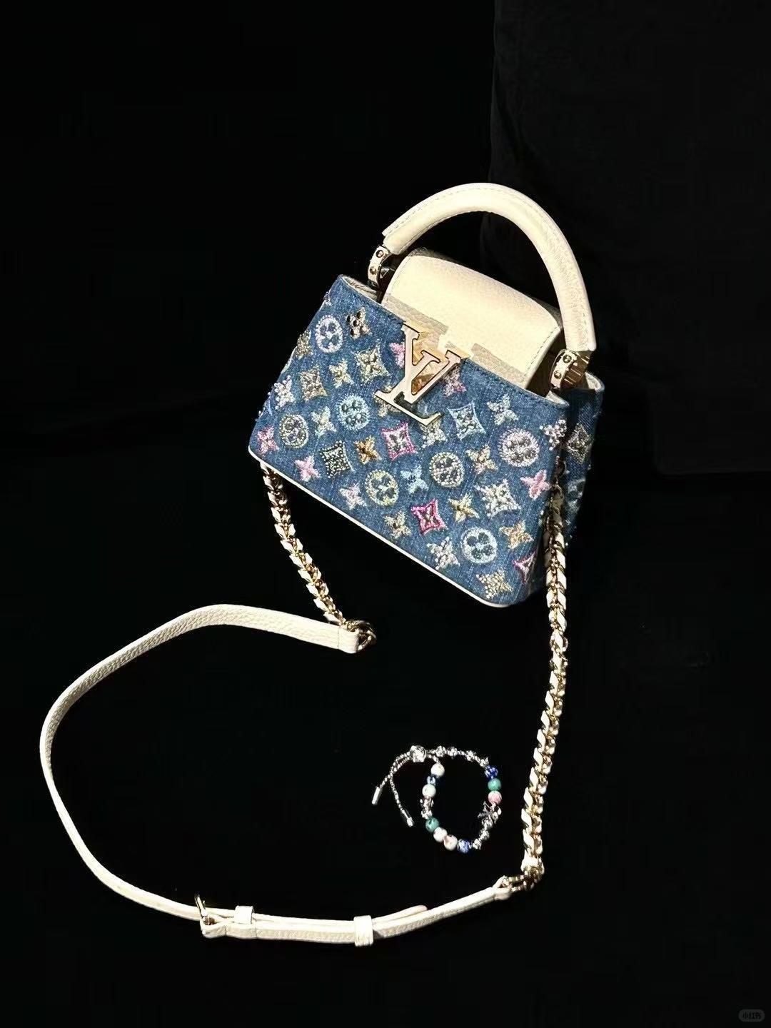Luxury Classic Print Mini Top Handle Bag