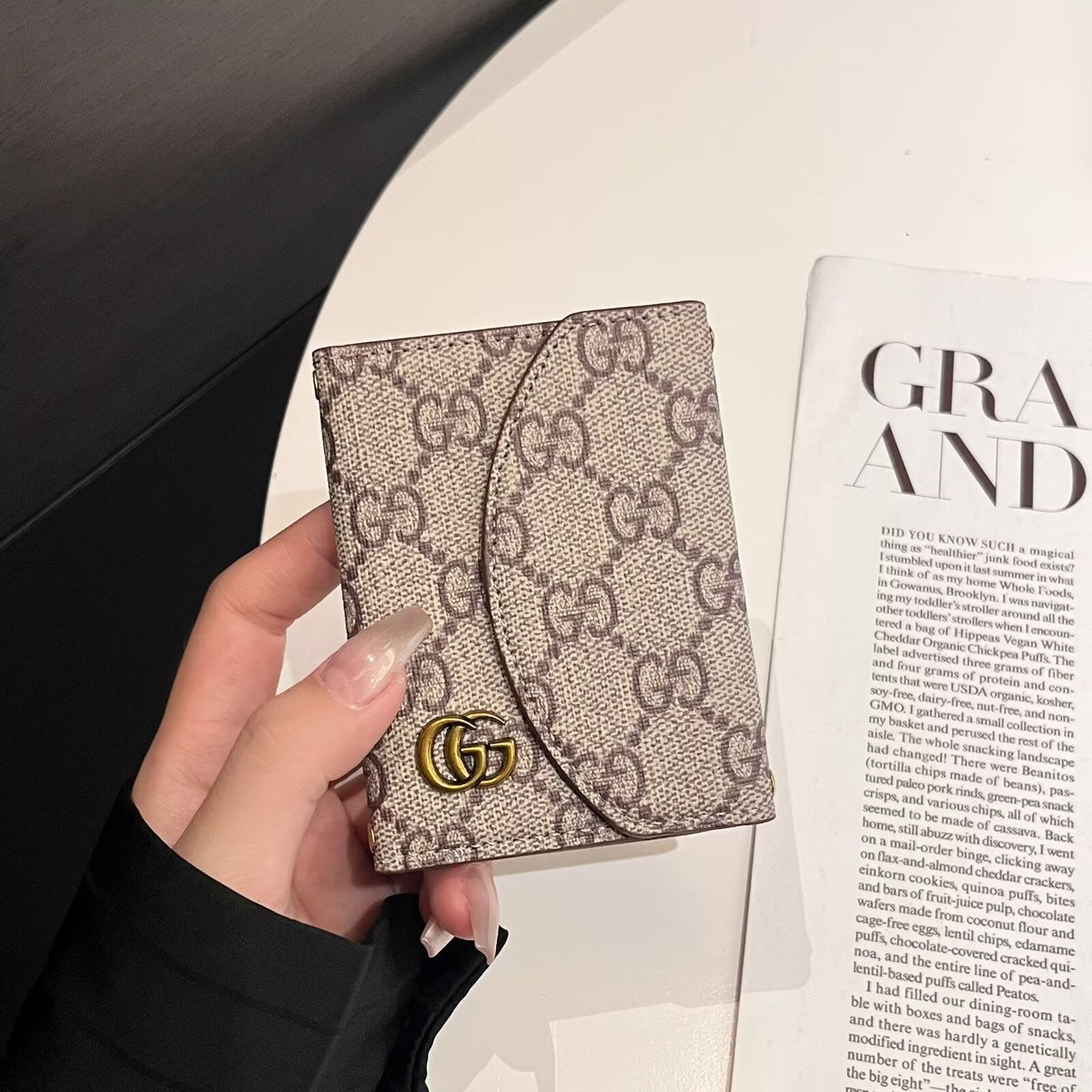 Vintage-Inspired Monogram Compact Wallet Collection