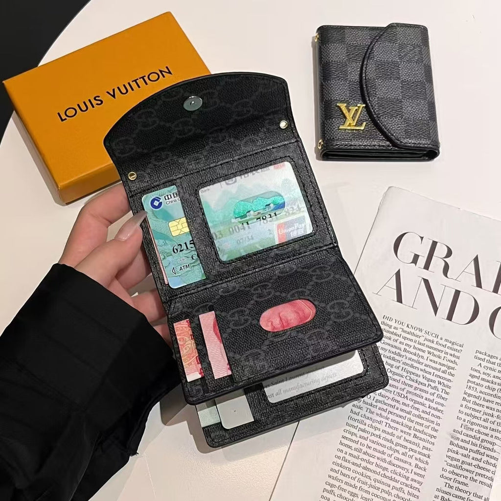 Vintage-Inspired Monogram Compact Wallet Collection