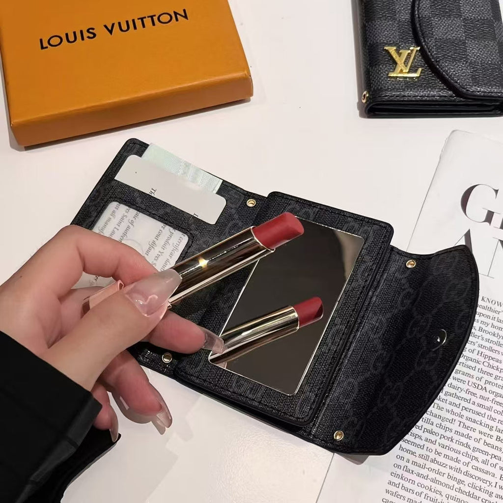 Vintage-Inspired Monogram Compact Wallet Collection