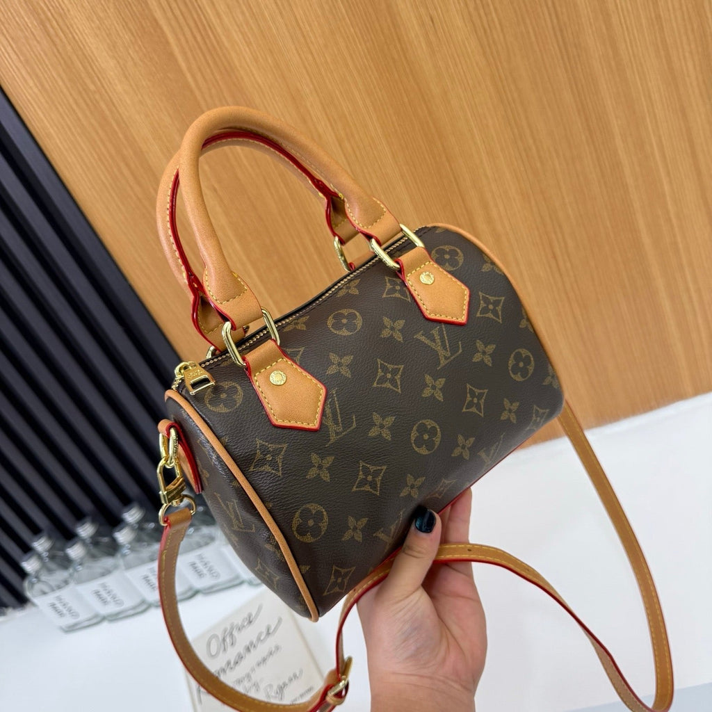 Classic Print Mini Boston Bag
