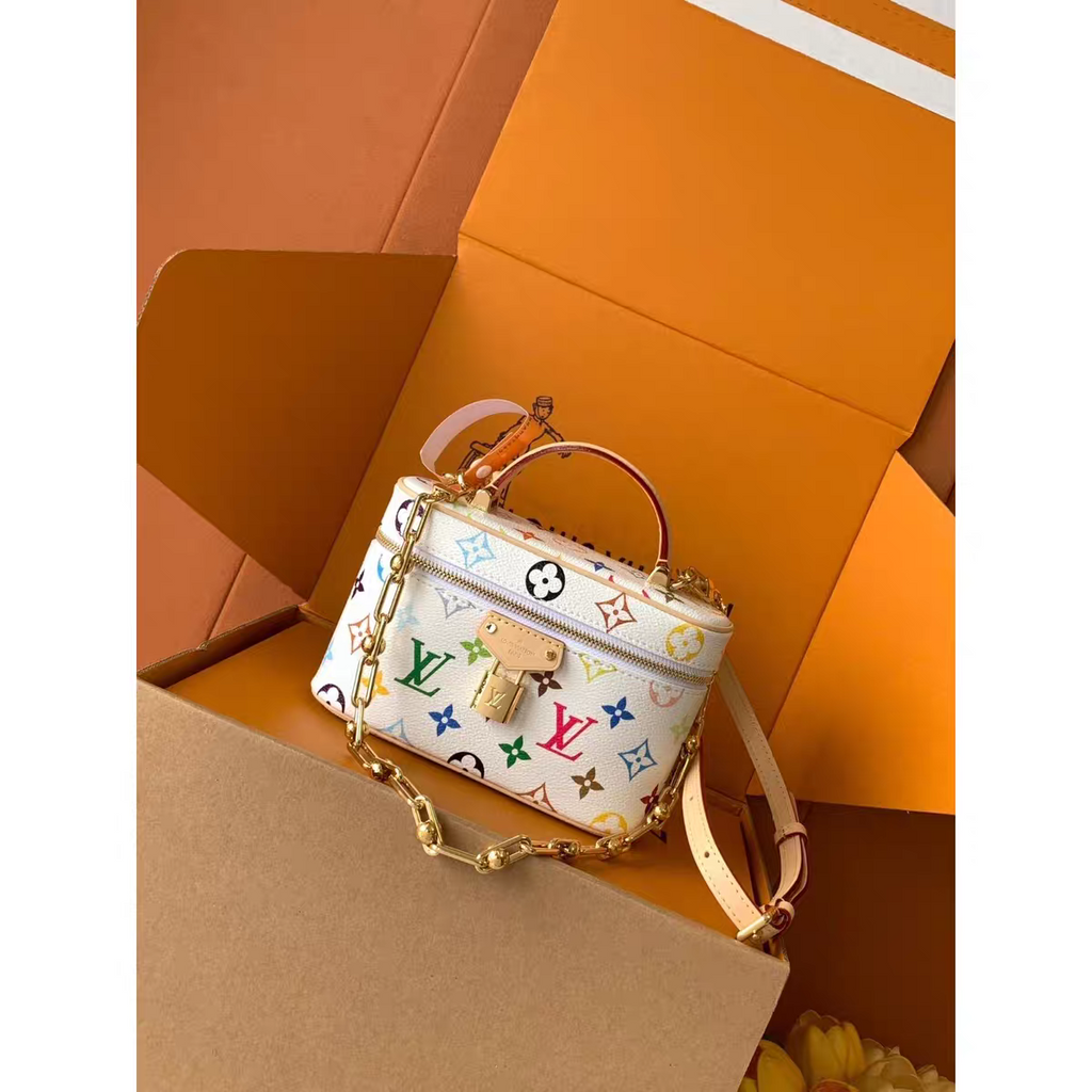 Vintage-Inspired Box Handbag – Elegant Printed Top-Handle Bag