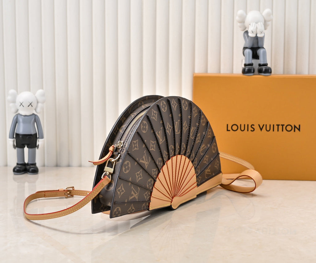 Timeless Heritage Fan-Shaped Bag