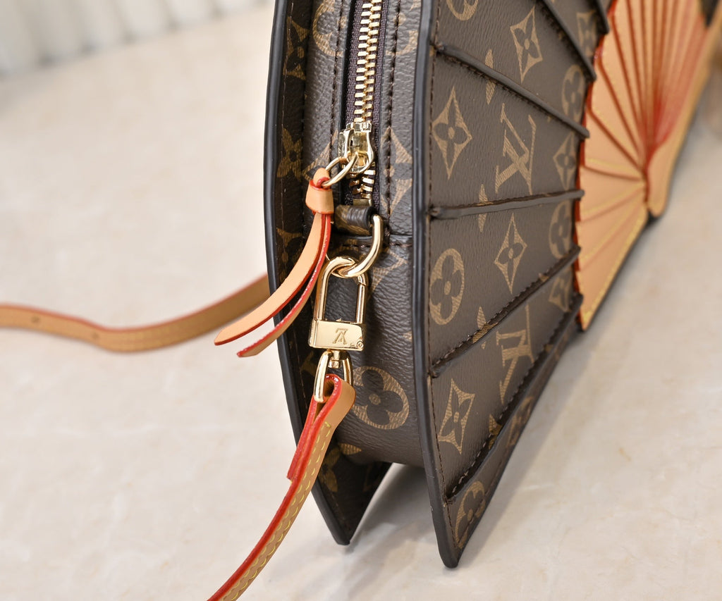 Timeless Heritage Fan-Shaped Bag