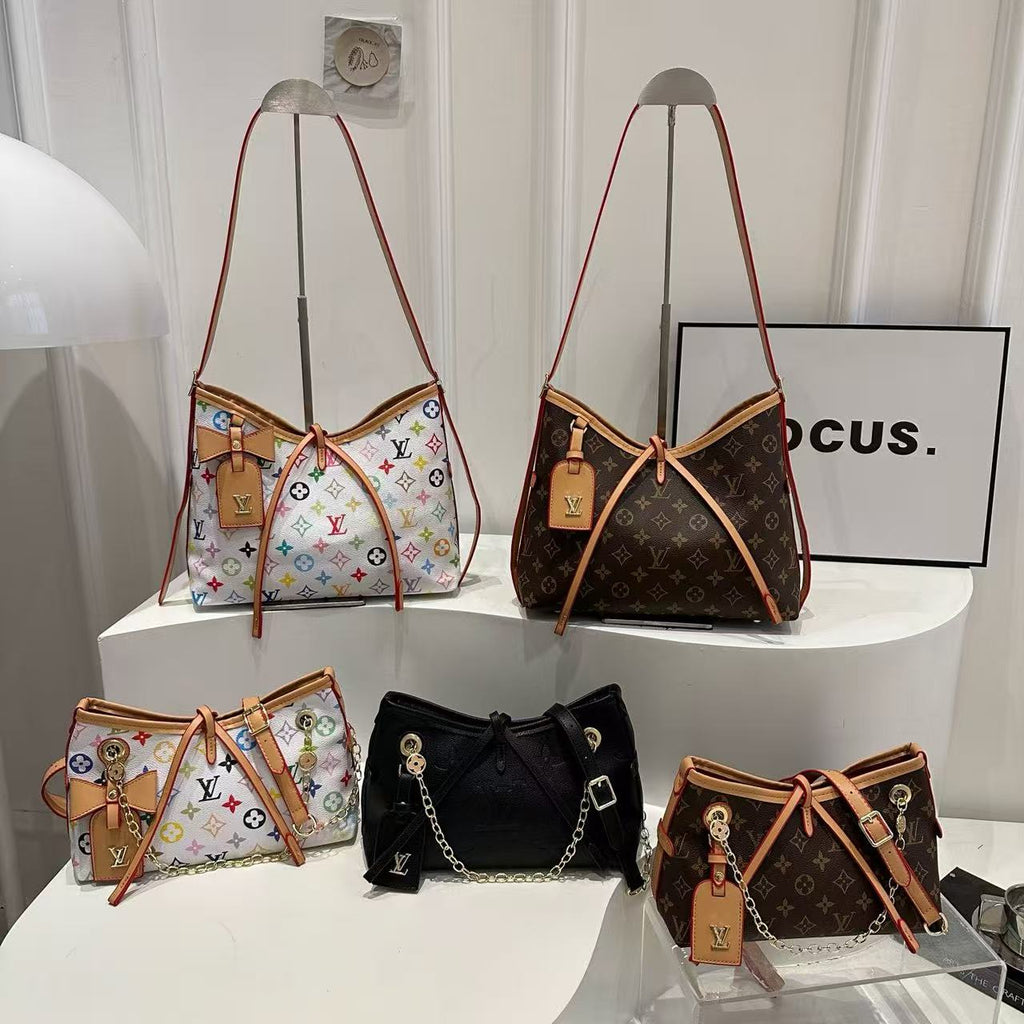 Classic Print Tote Bag & Pouch Set