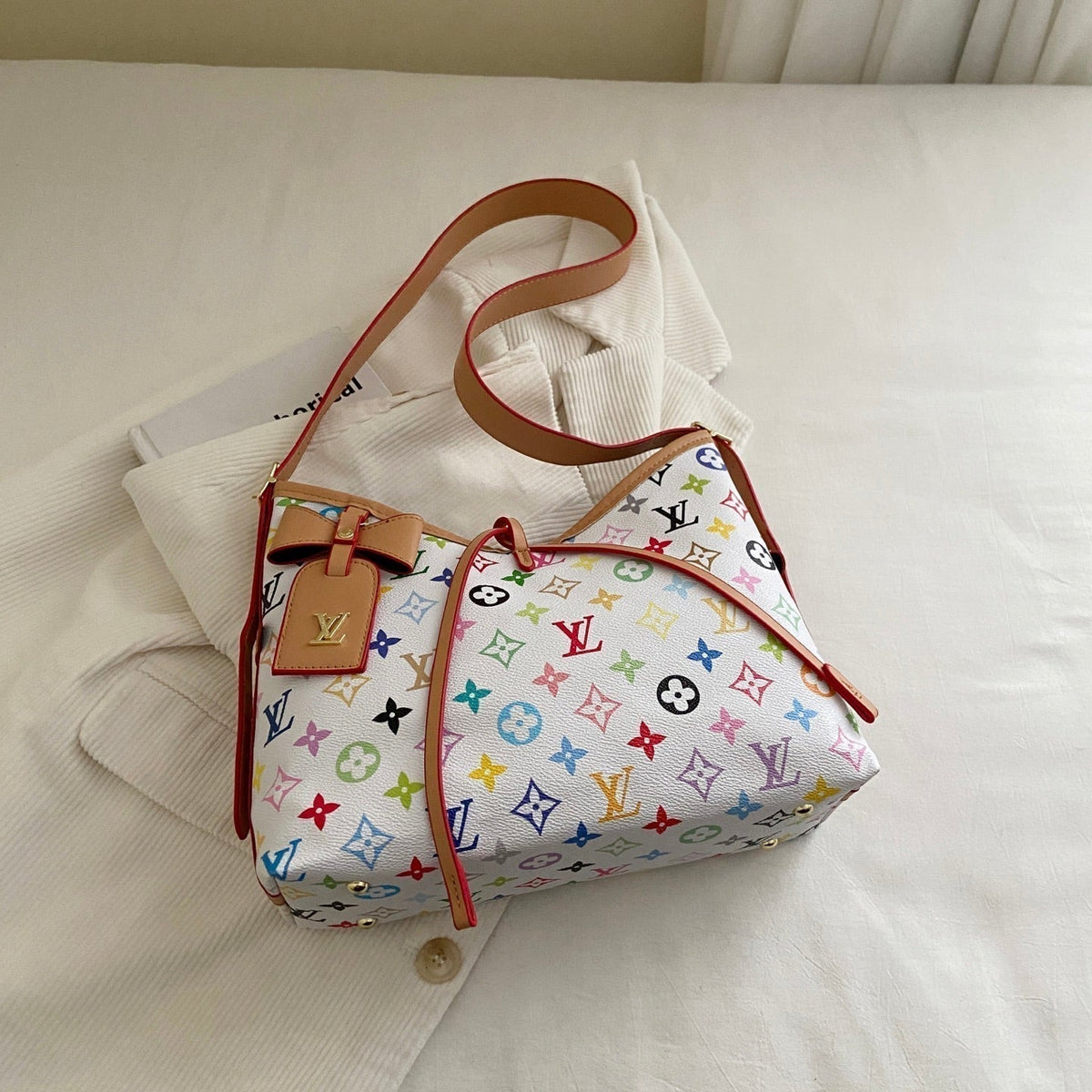 Classic Print Tote Bag & Pouch Set
