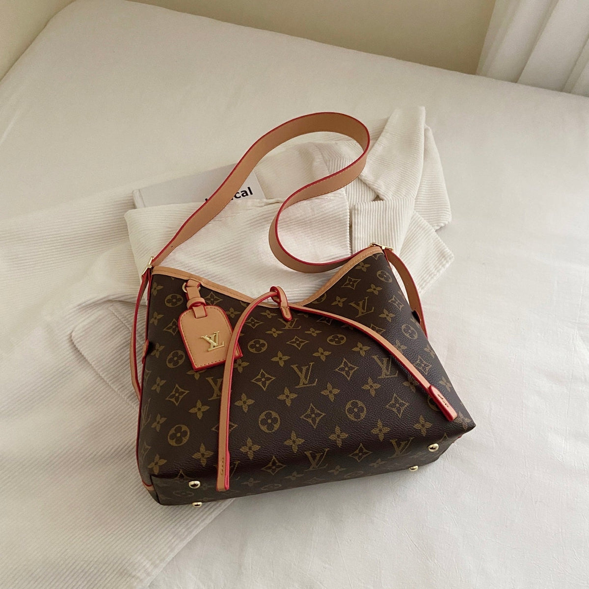 Classic Print Tote Bag & Pouch Set