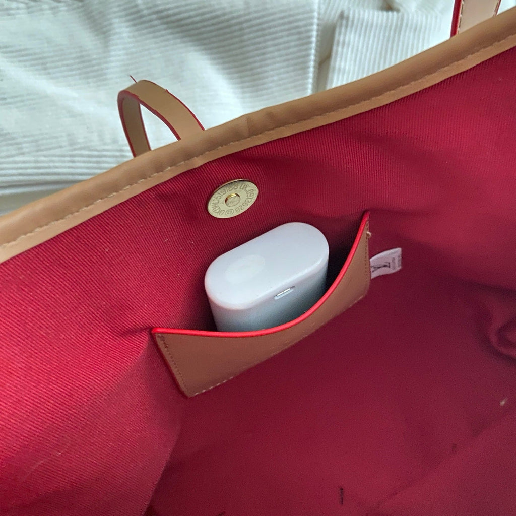 Classic Print Tote Bag & Pouch Set