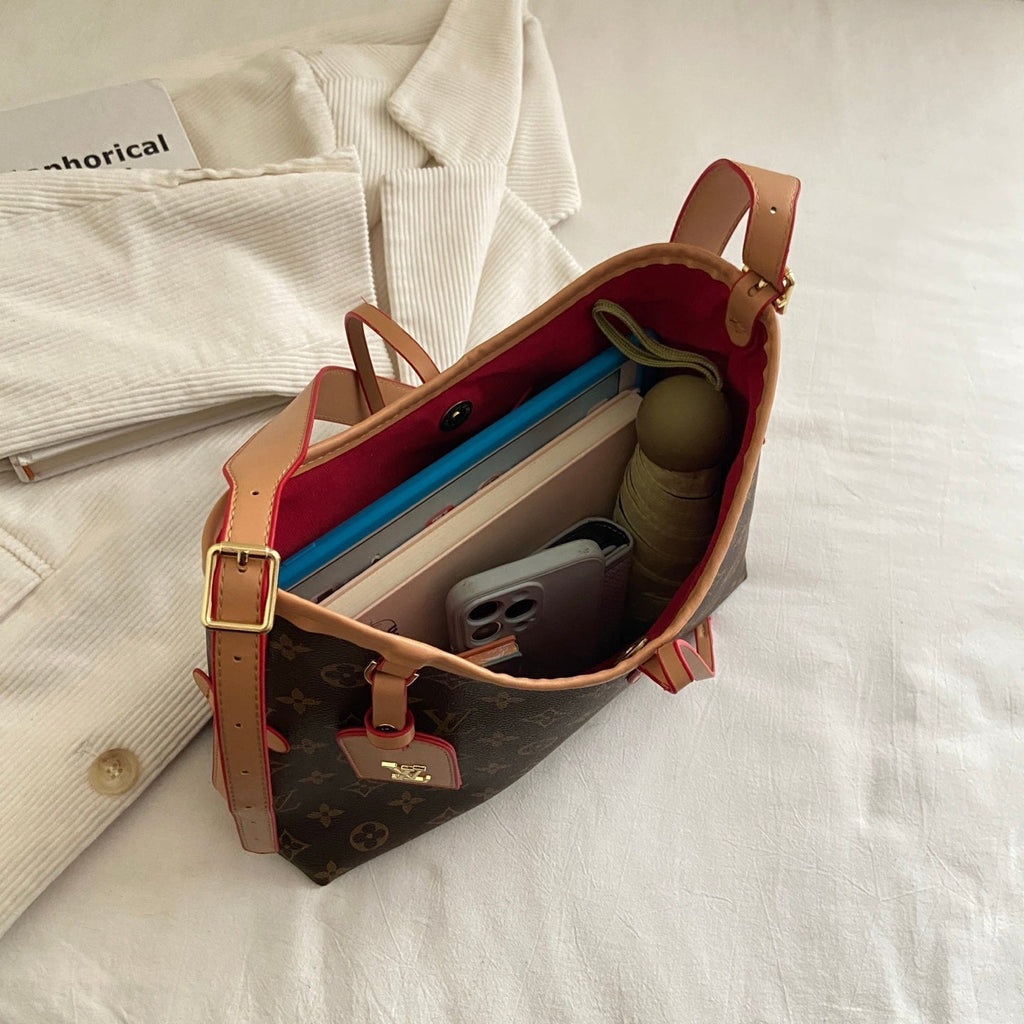 Classic Print Tote Bag & Pouch Set