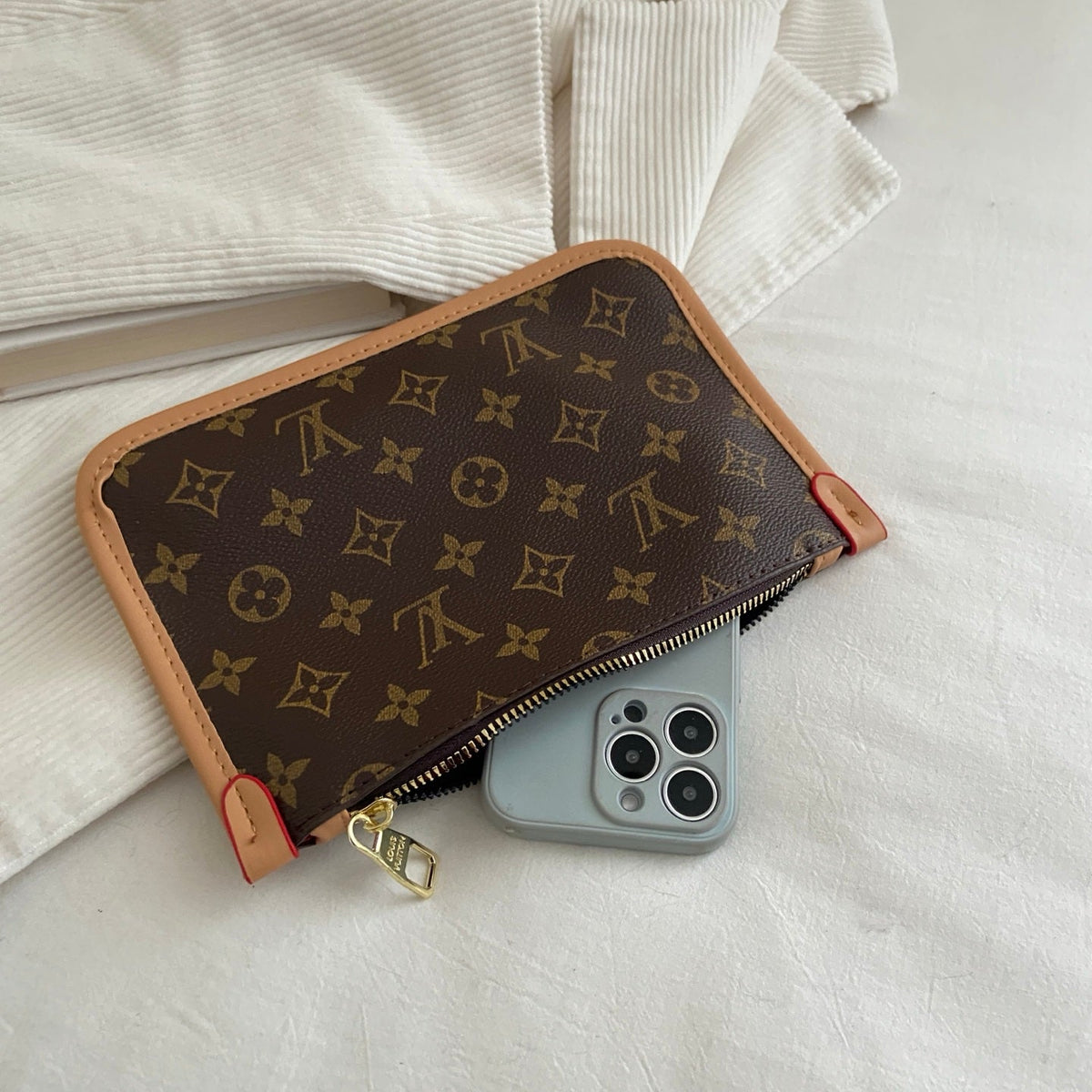 Classic Print Tote Bag & Pouch Set