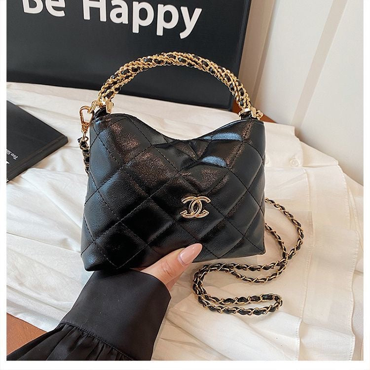 Puffy Quilted Chain Bag - Adjustable Crossbody