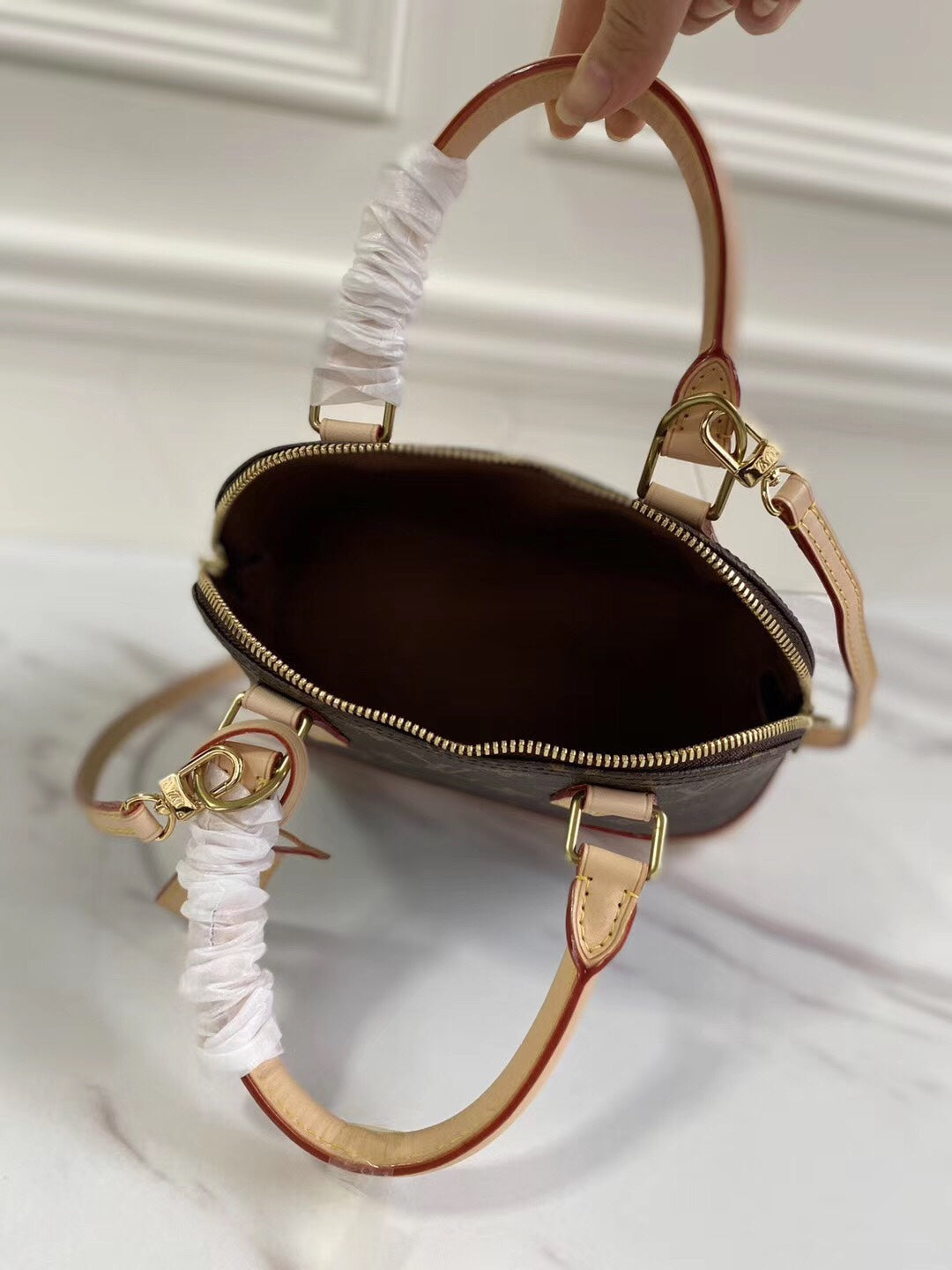 Timeless Heritage Curved Top Handle Bag