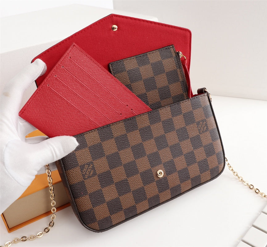 Classic Print 3-in-1 Envelope Crossbody Bag Set