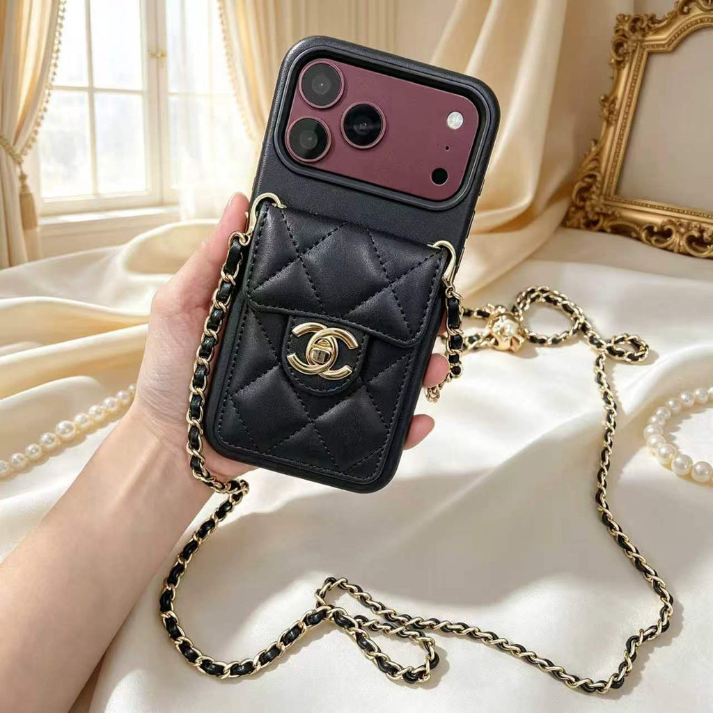 ❤️3D Quilted Crossbody Phone Case with Chain Strap