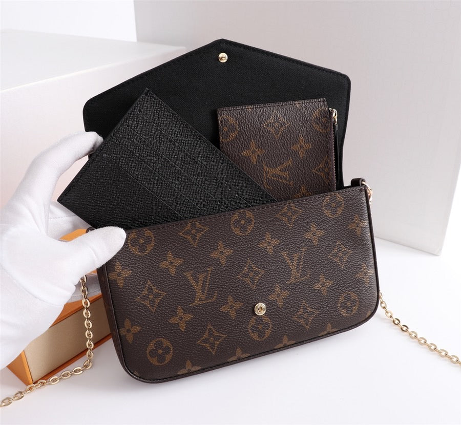 Classic Print 3-in-1 Envelope Crossbody Bag Set