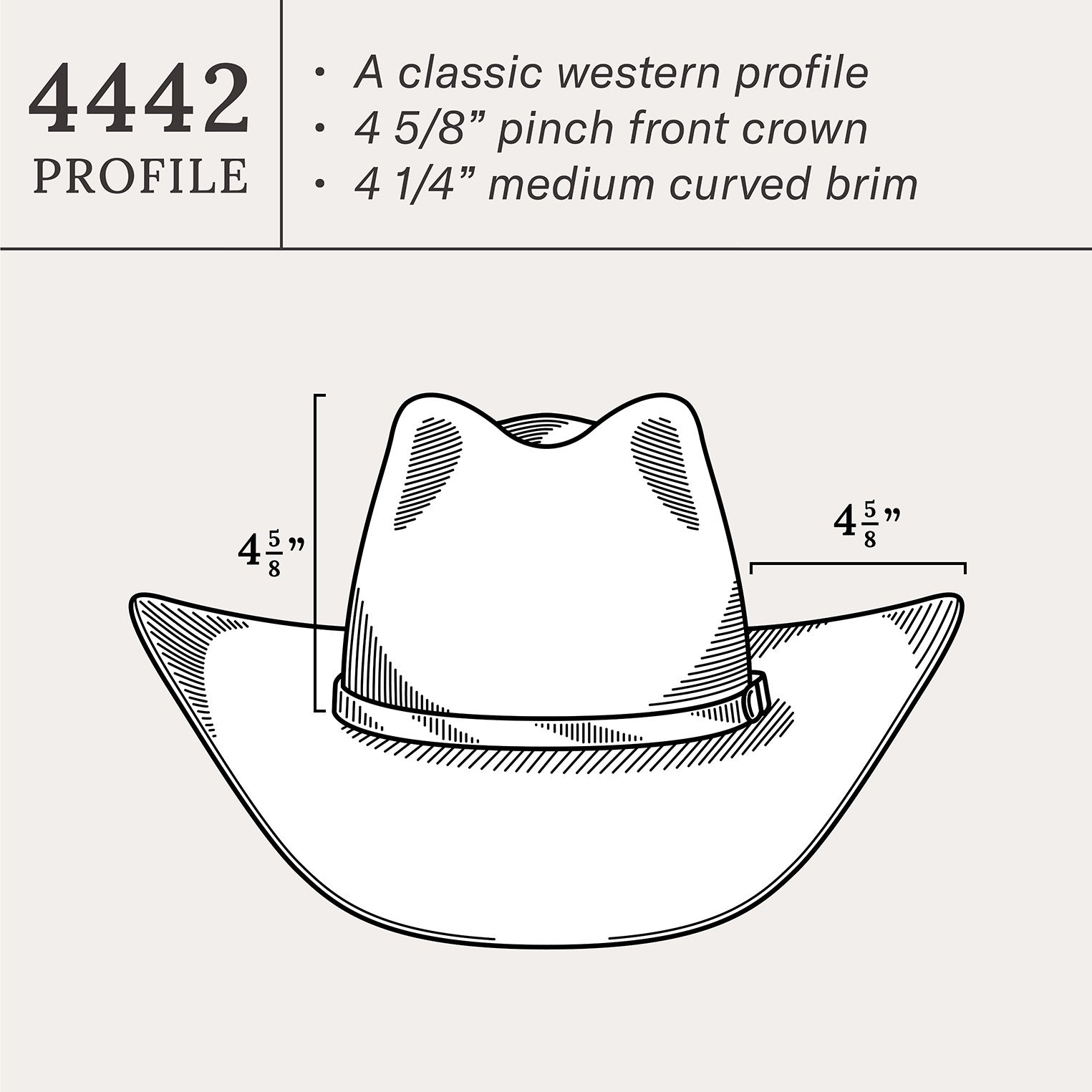 Acoustic 6X Pinch Front Cowboy Hat