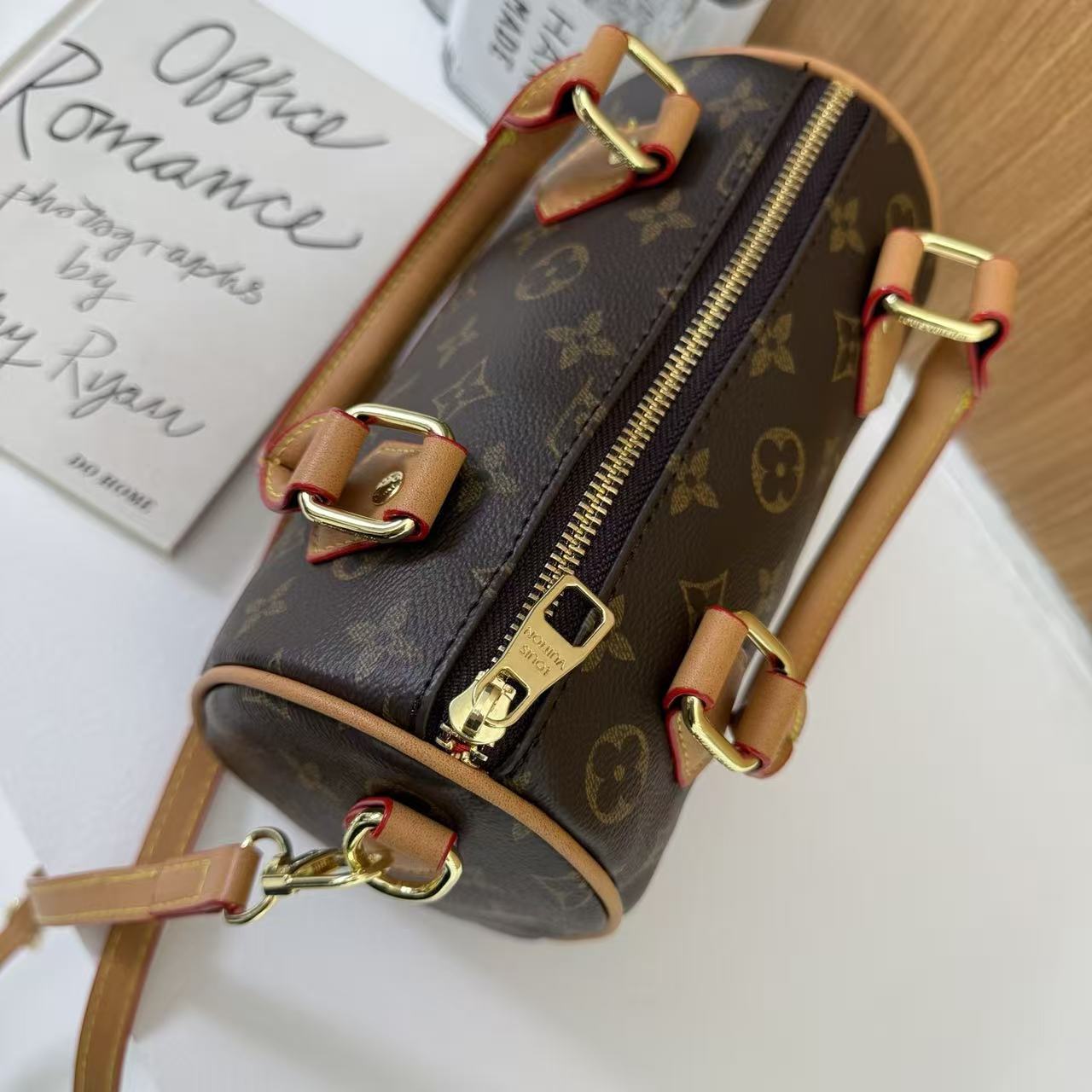 Classic Print Mini Boston Bag