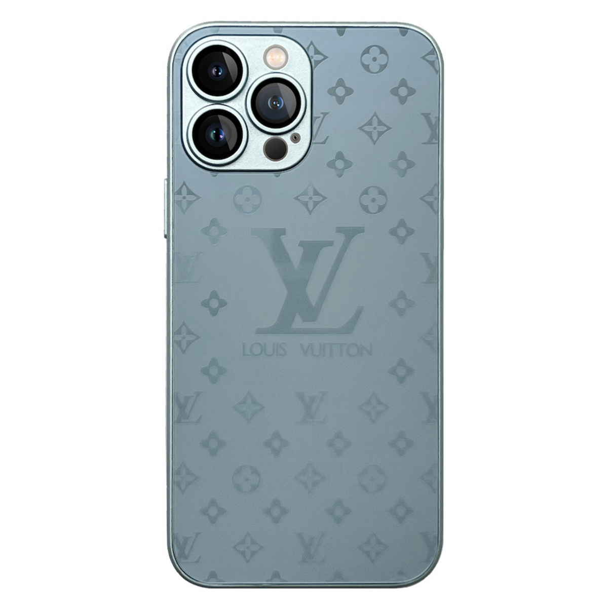 Kenaist Luxe Violet Glass Monogram iPhone Case – Slim Tempered Glam