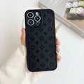 Timeless Monogram Luxury Leather Phone Case ✨