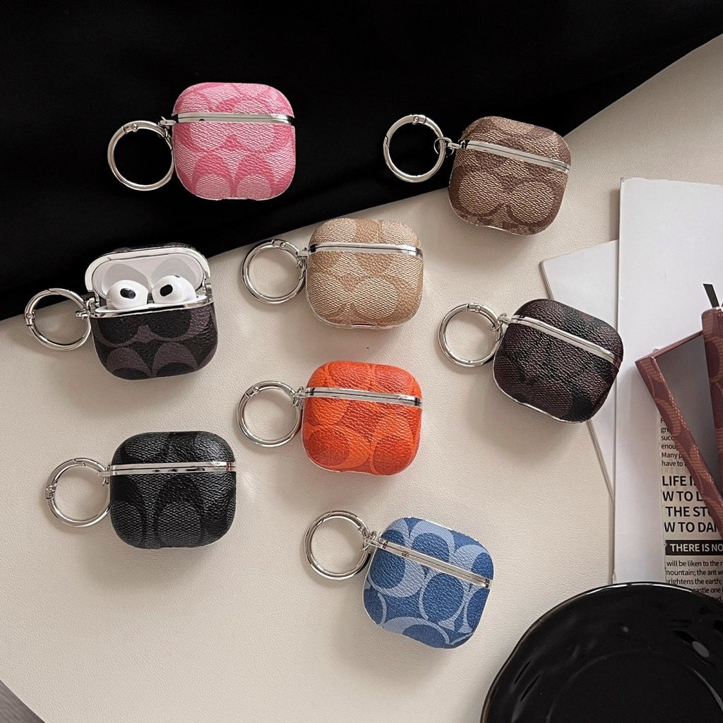 Vintage Signature Gallery Case for AirPods with Keyring 🗝️