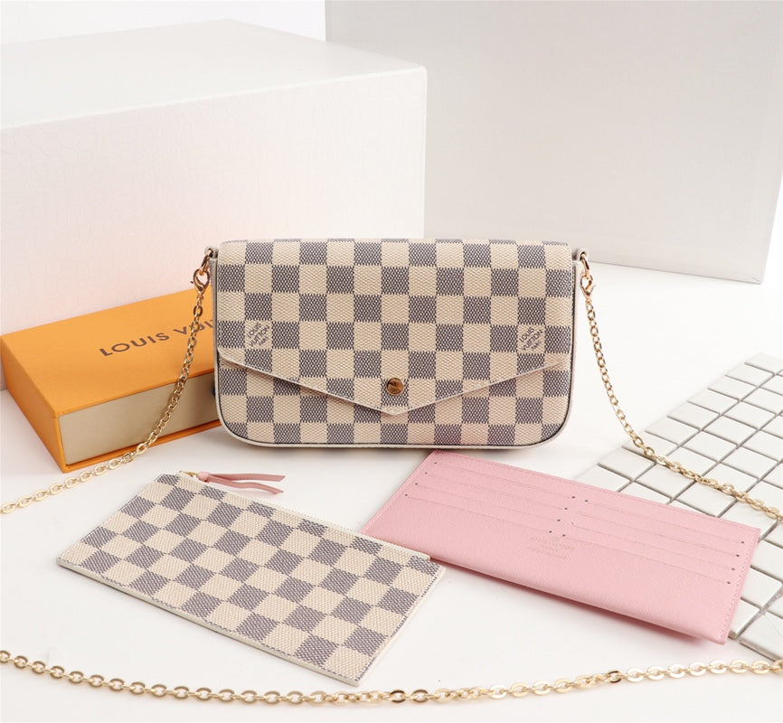 Classic Print 3-in-1 Envelope Crossbody Bag Set