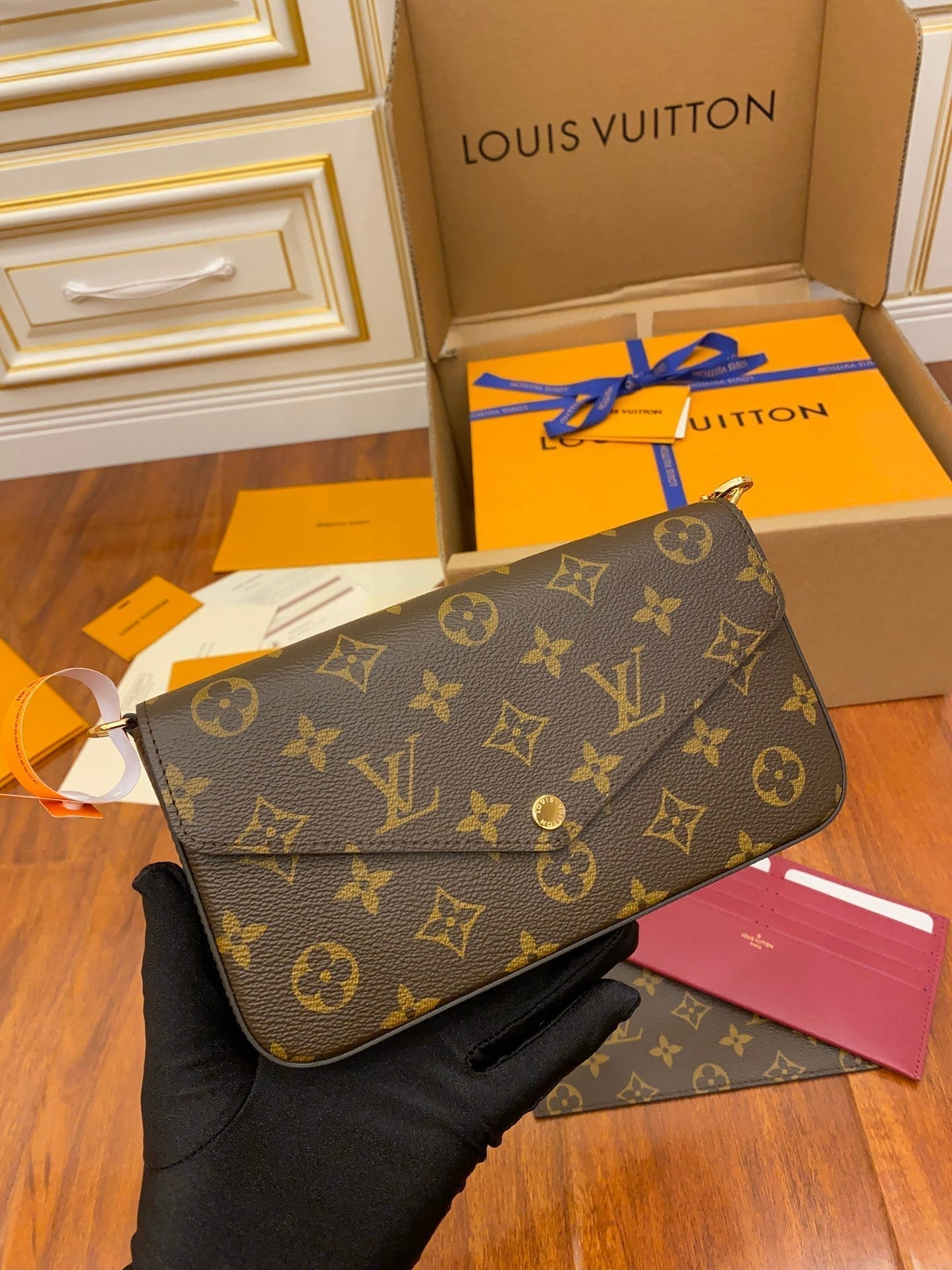 Classic Print 3-in-1 Envelope Crossbody Bag Set