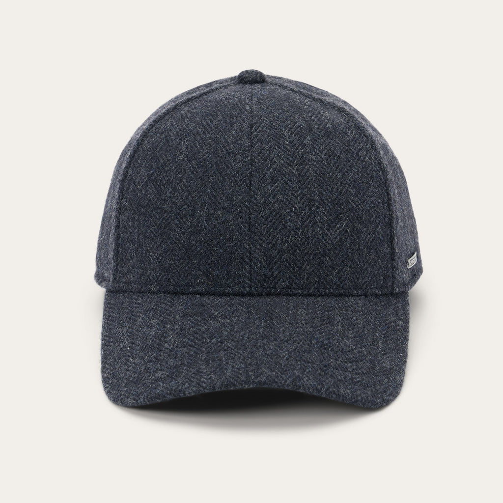 Wool Herringbone Baseball Cap