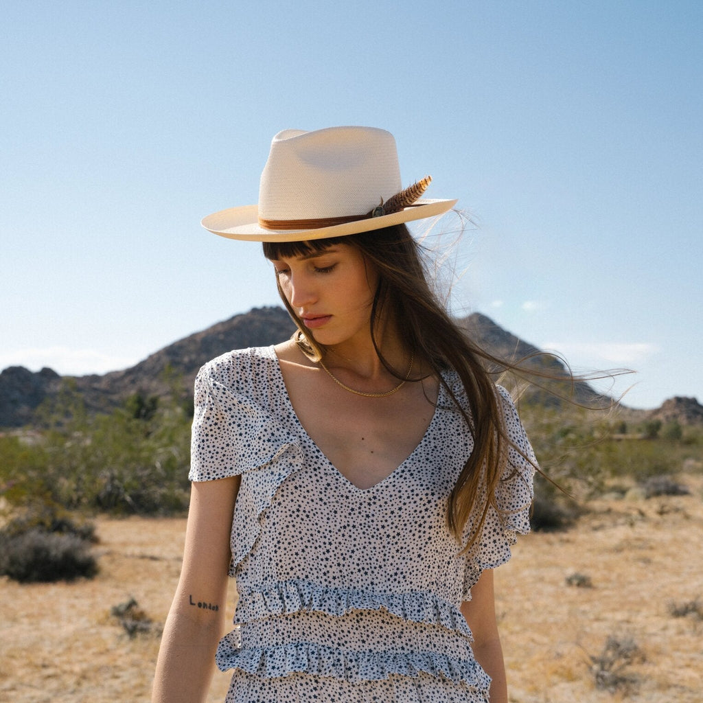 Tallahassee Shantung Straw Fedora