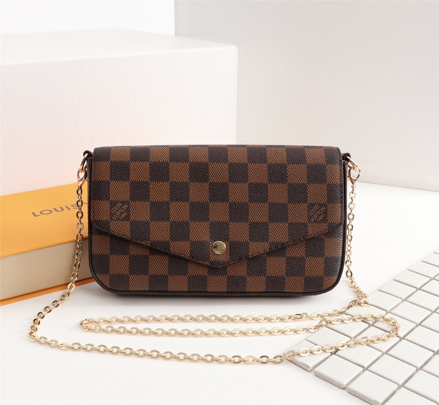 Classic Print 3-in-1 Envelope Crossbody Bag Set