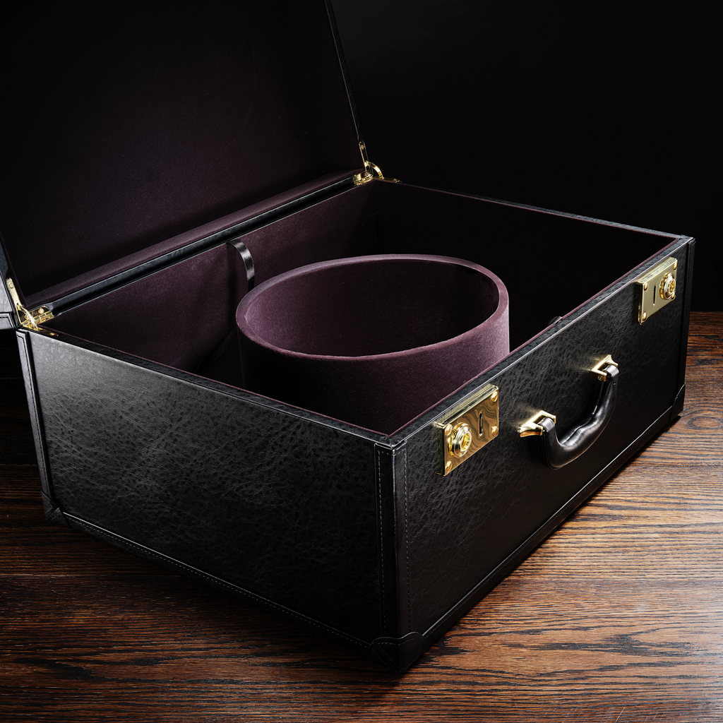 Premium Leather Hat Case