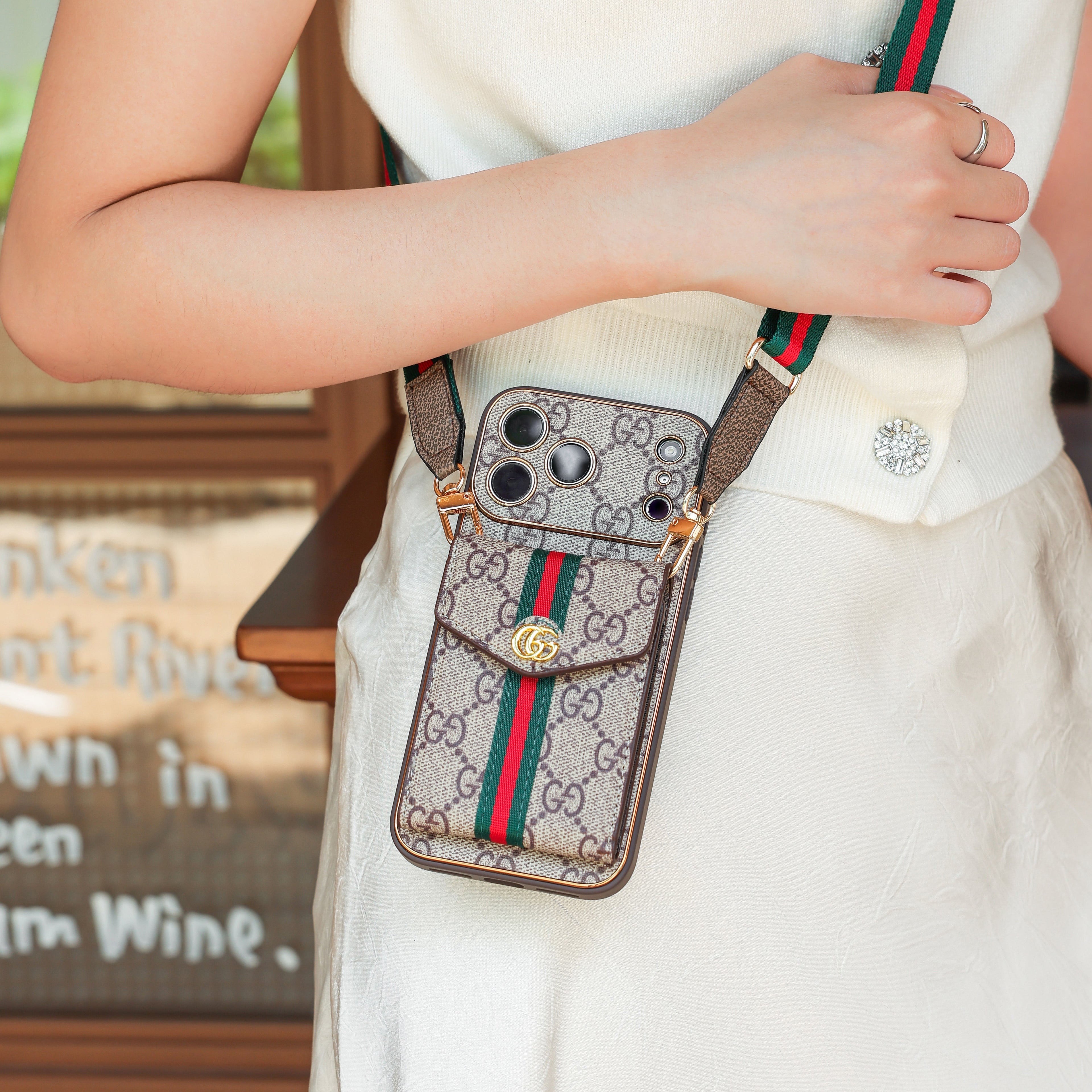 New Classic Luxury Card Holder Phone Case  011