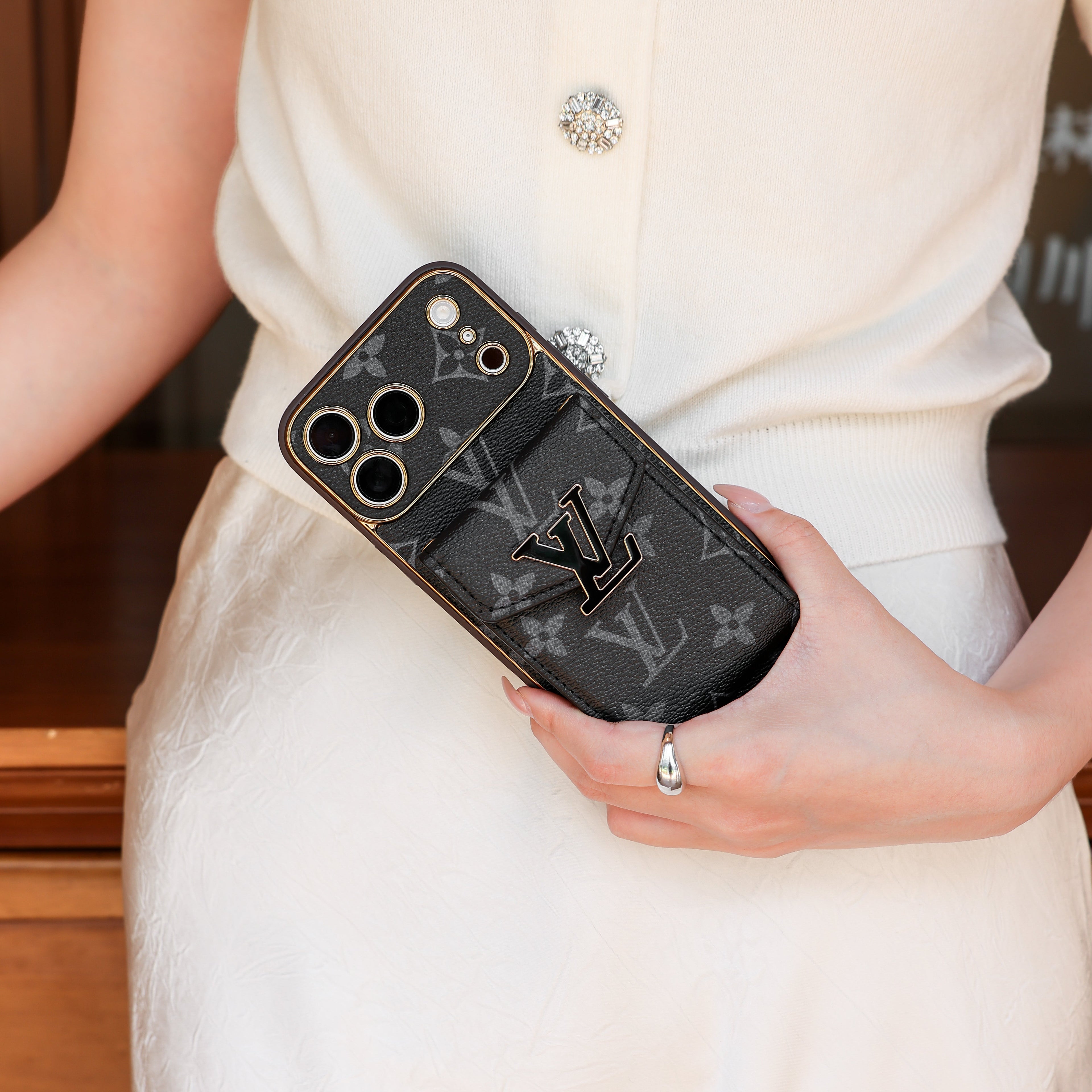 New Classic Luxury Card Holder Phone Case  07