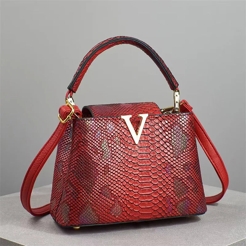✨ Luxury High-End Handbag - Spring Fashion Ostrich Pattern Crossbody Shoulder Bag 🌸