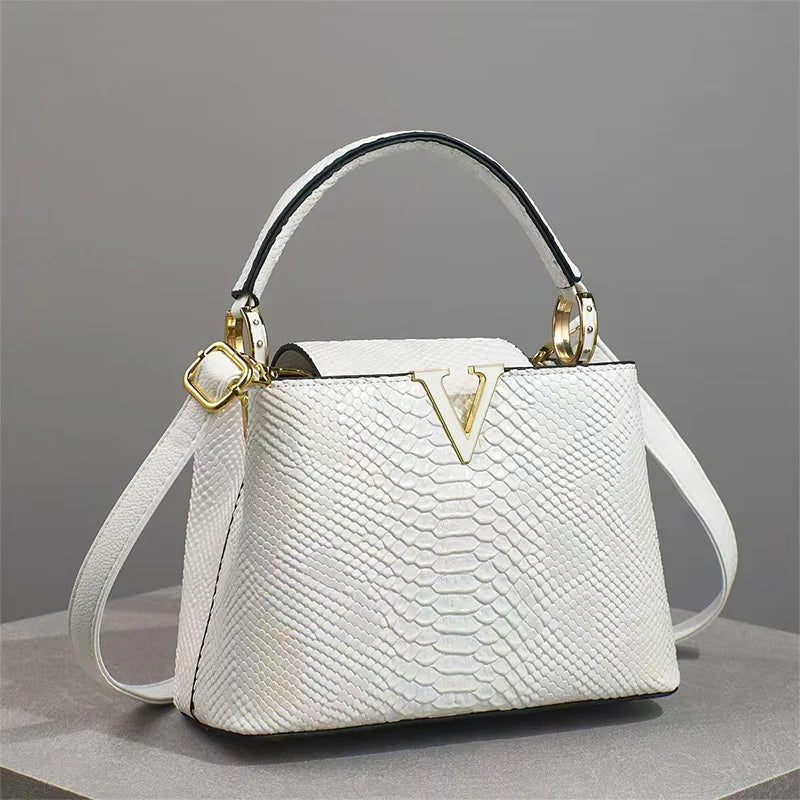 ✨ Luxury High-End Handbag - Spring Fashion Ostrich Pattern Crossbody Shoulder Bag 🌸