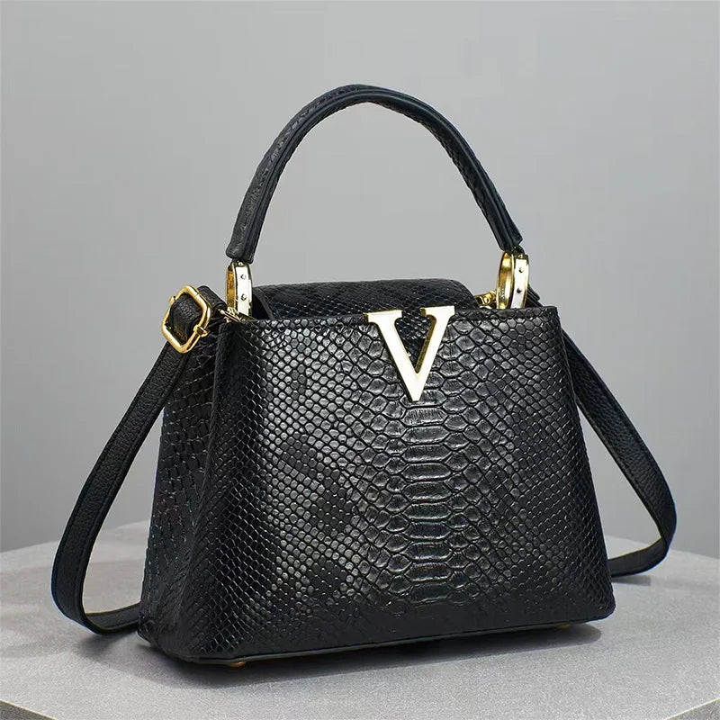 ✨ Luxury High-End Handbag - Spring Fashion Ostrich Pattern Crossbody Shoulder Bag 🌸
