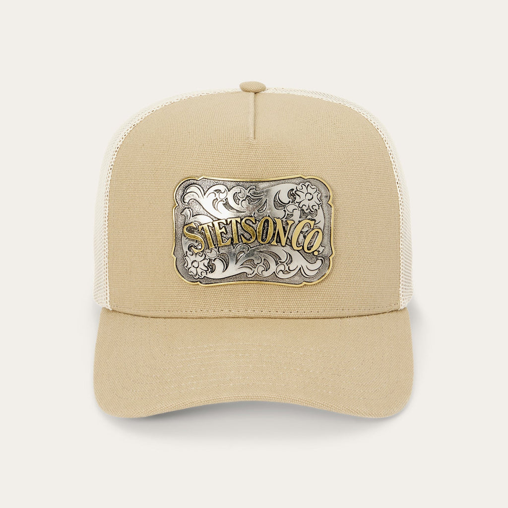 Canvas Plaque Trucker Hat