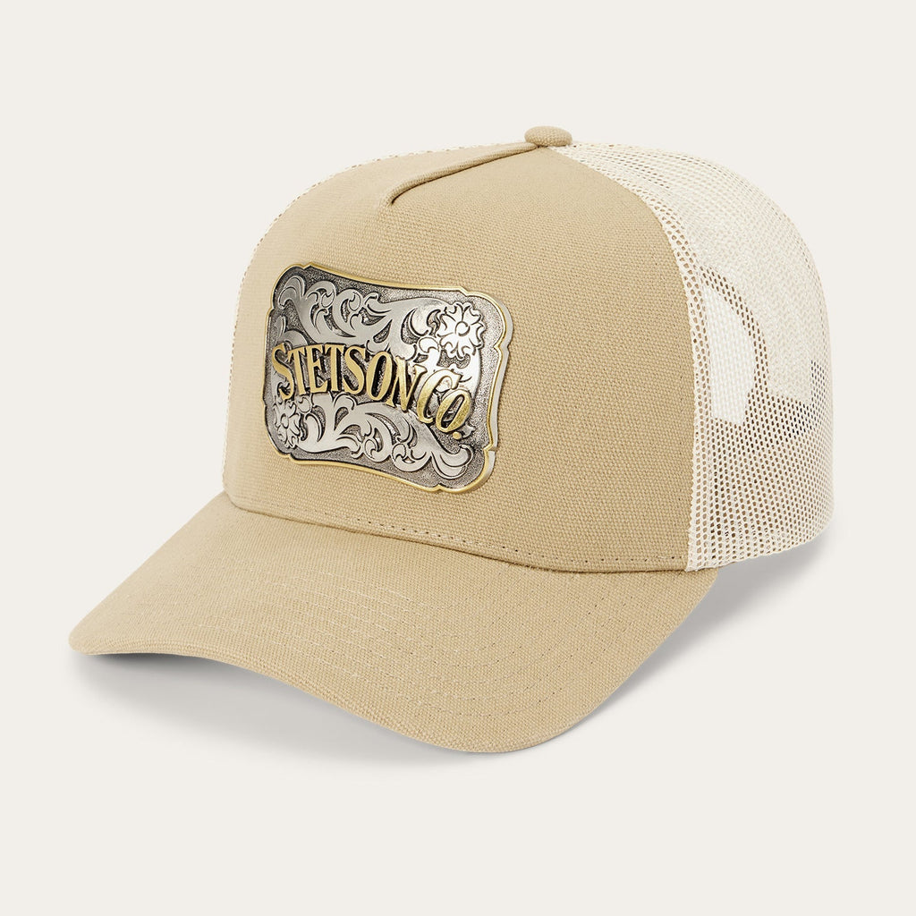 Canvas Plaque Trucker Hat