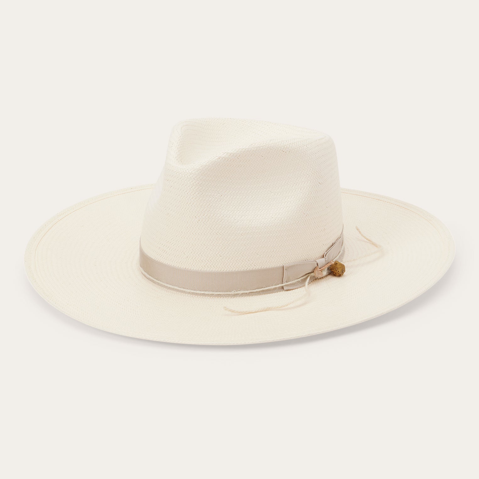 JW Marshall Straw Flat Brim Hat