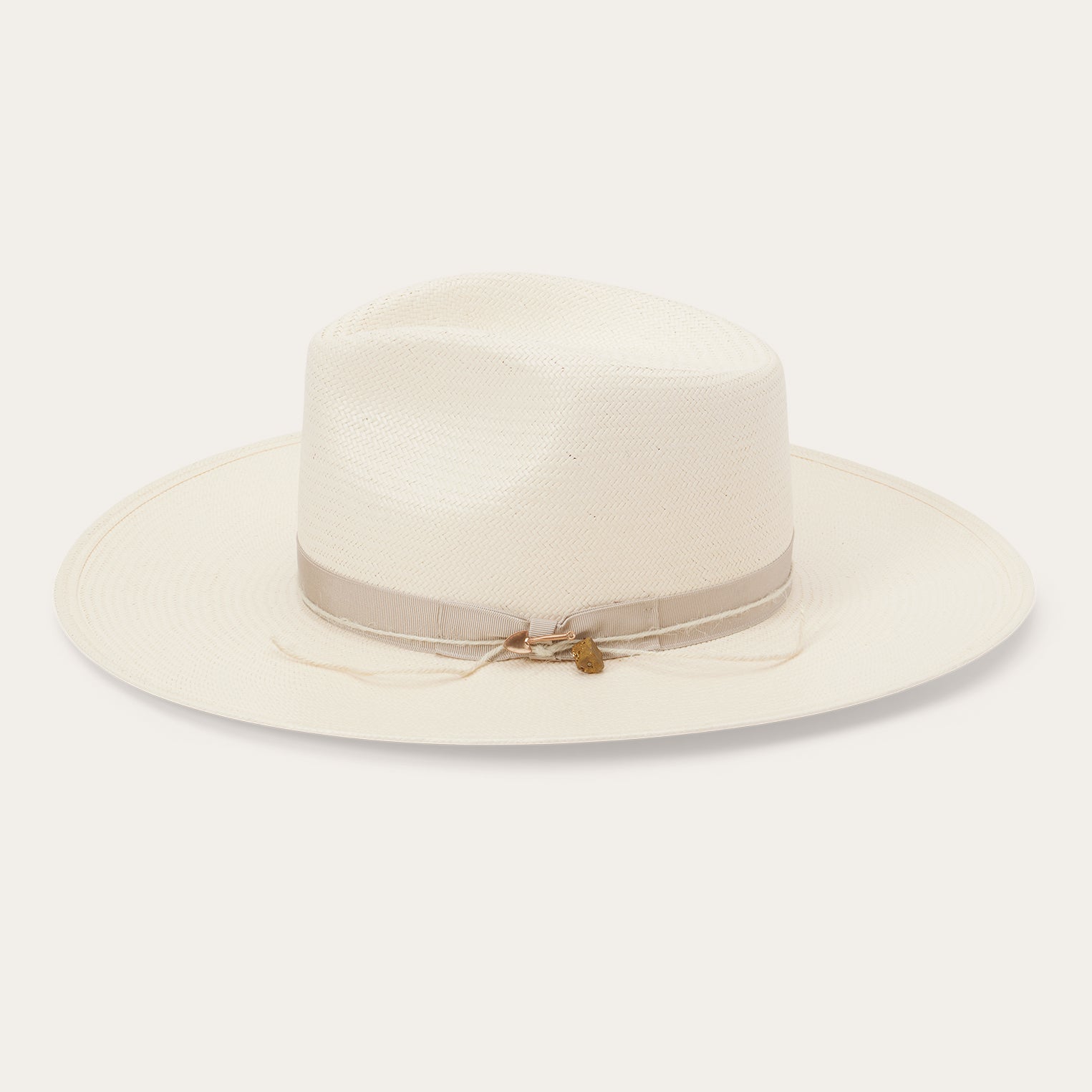 JW Marshall Straw Flat Brim Hat